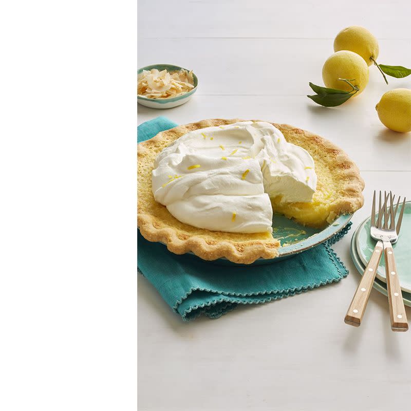 Lemon Coconut Chess Pie