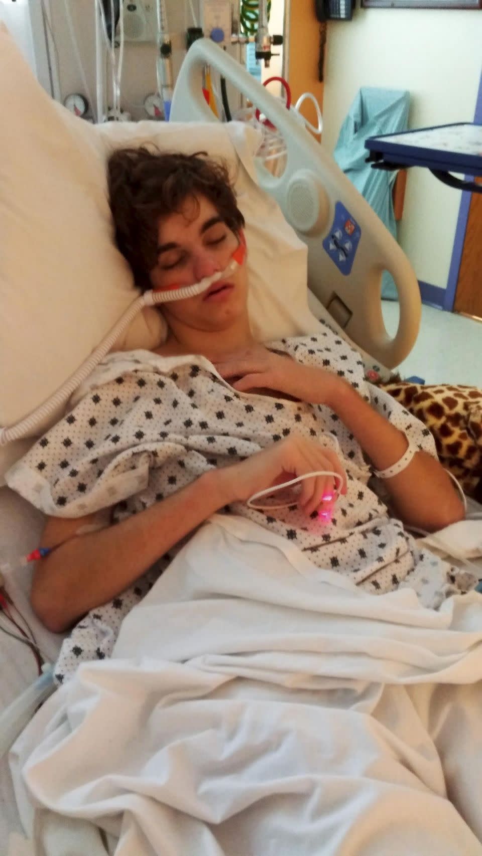 Alec was left fighting for life after eating a ham sandwich in May. Photo: SWNS/Mega