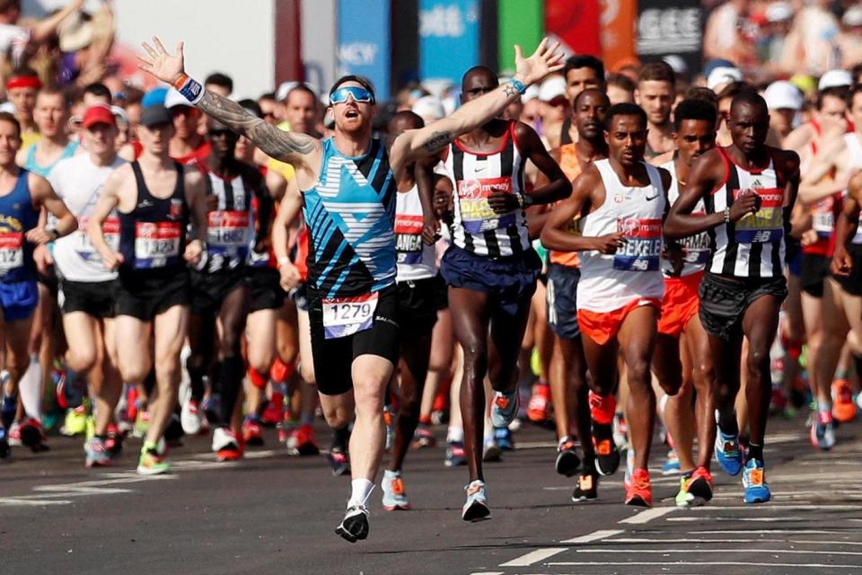 More than 40,000 runners took part in the 2018 London Marathon (REUTERS)