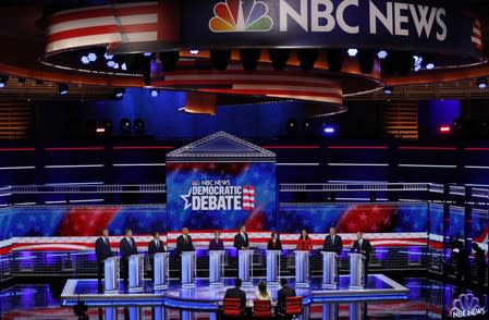 Candidates participate in the first U.S. 2020 presidential election Democratic candidates debate in Miami, Florida, U.S.,