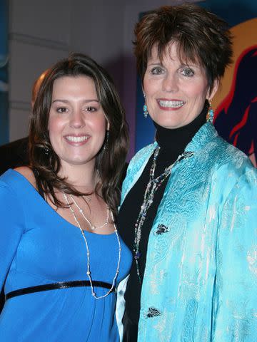 <p>Janette Pellegrini/WireImage</p> Katharine “Kate” Arnaz and Lucie Arnaz arrive at opening night of "The Little Mermaid" on Broadway on January 10, 2008 in New York City.