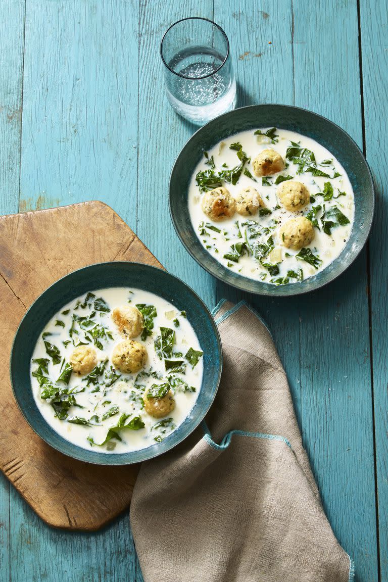 Turkey Meatball and Kale Soup