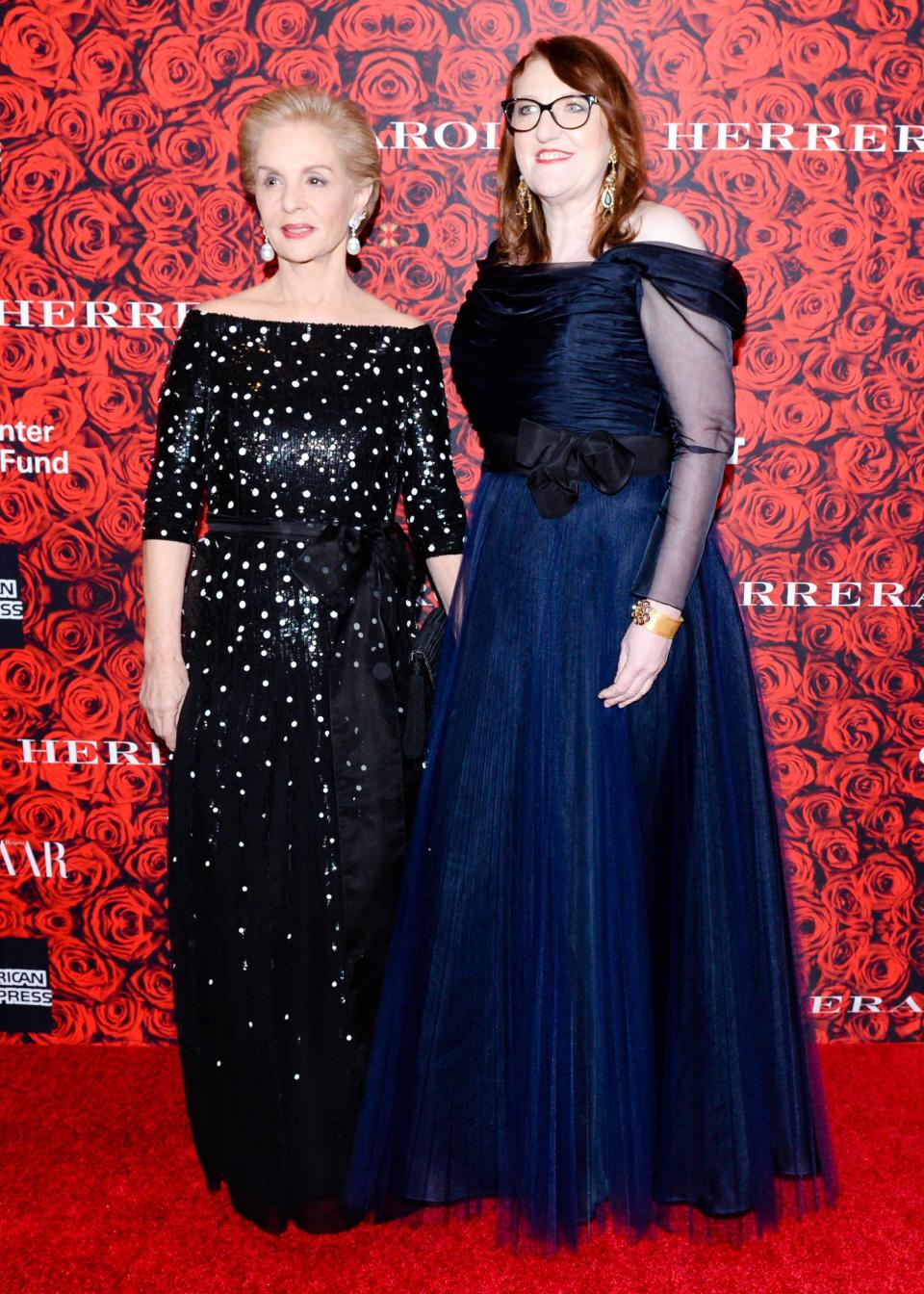 Carolina Herrera and Glenda Bailey