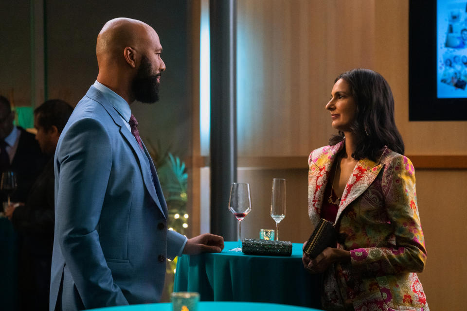 Common as Dr. Jackson and Poorna Jagannathan as Nalini Vishwakumar. (Isabella B. Vosmikova / Netflix)