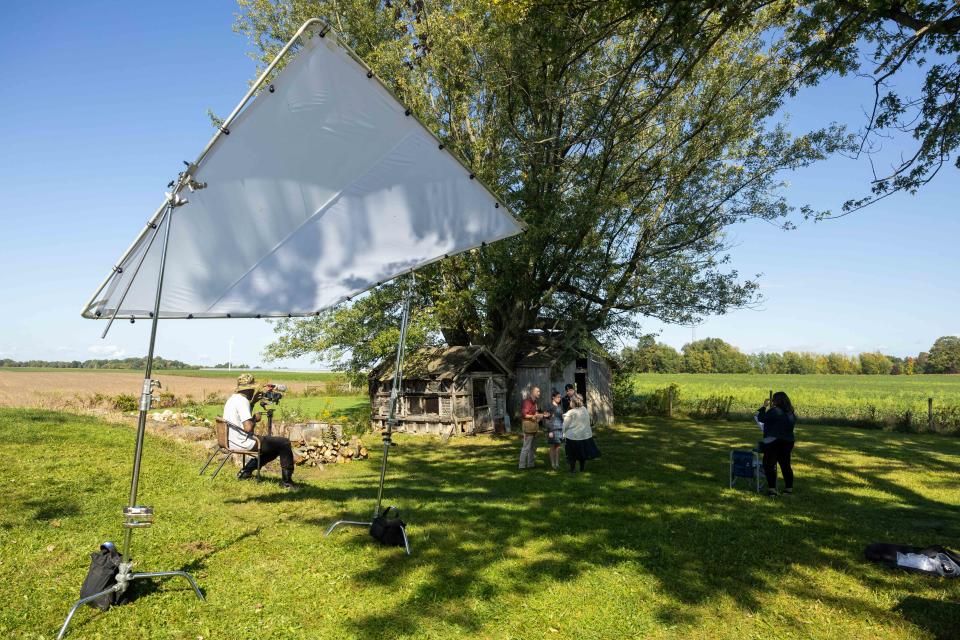 "Quarter Given," a historical drama focusing on the events in Italy during World War II, is being shot in Portage County, including on this property in Mantua.