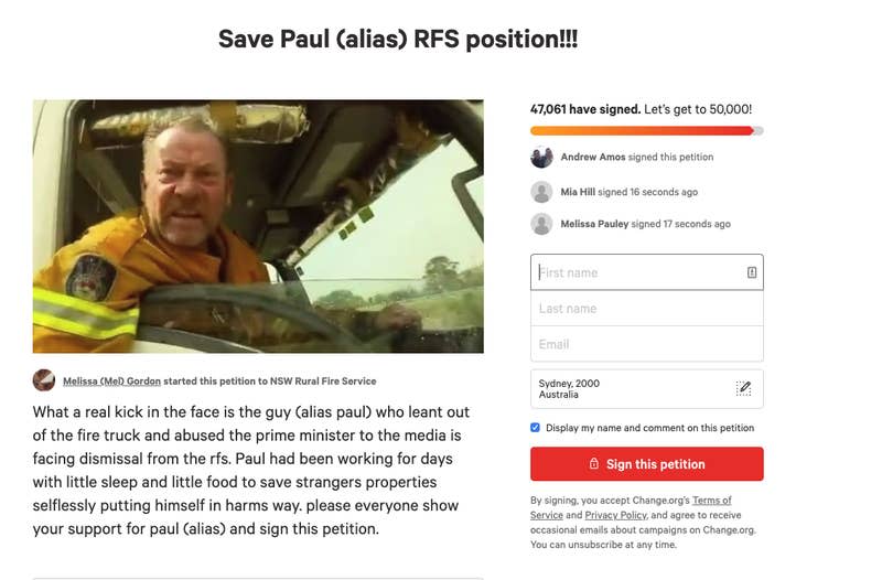 This petition including false information has since been pulled down. 