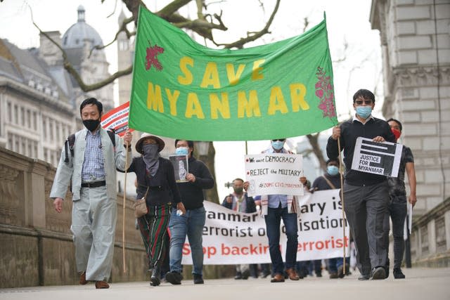 Myanmar protest