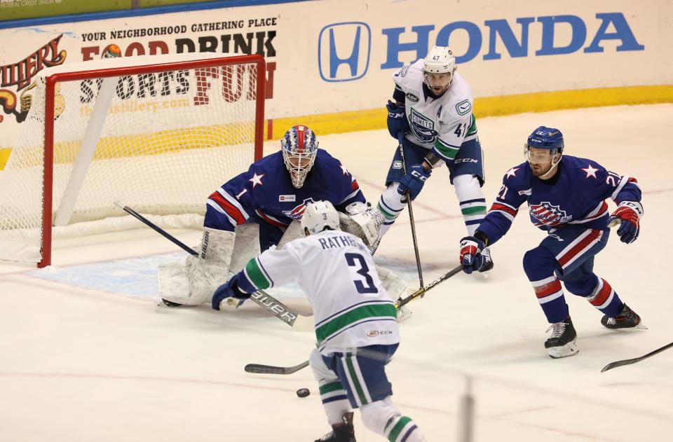 Goalie Ukko-Pekka Luukkonen played in only 35 games last season for the Amerks.