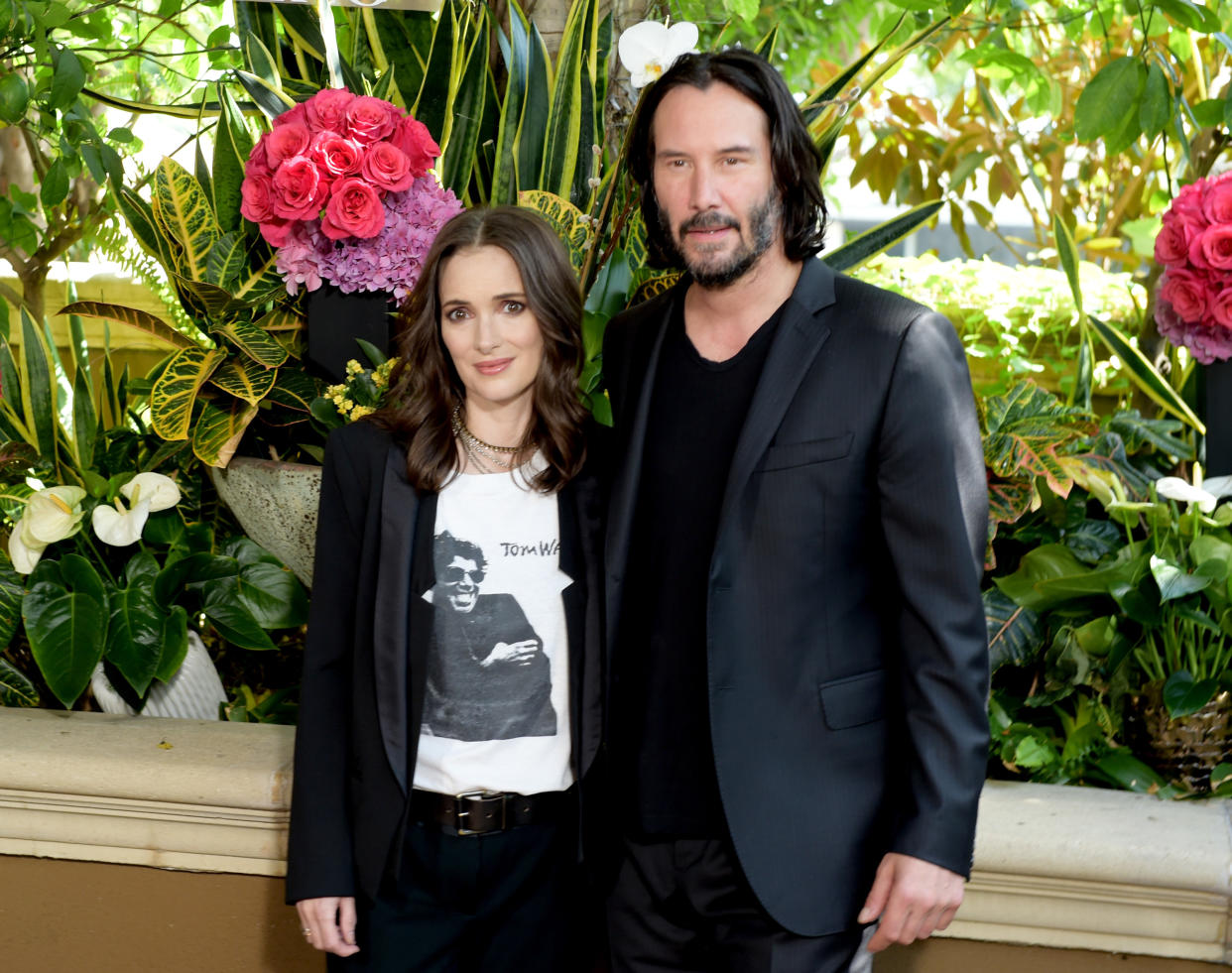 Winona Ryder y Keanu Reeves en el 2018.  (Photo by Kevin Winter/Getty Images)