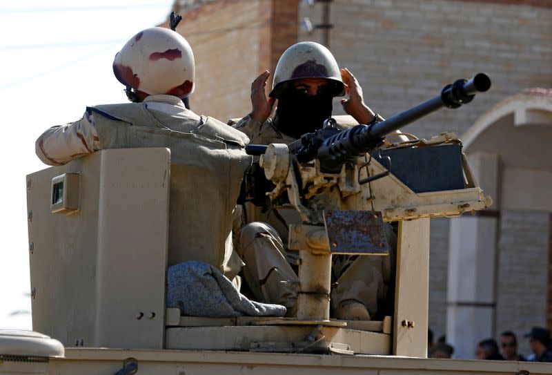 FILE PHOTO: Military forces are seen in North Sinai