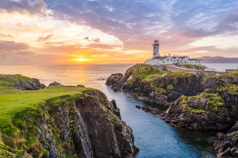 fanad head lighthouse, county donegal, ulster region, republic of ireland, europe