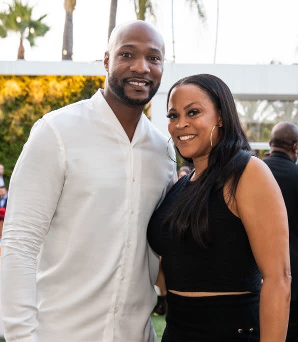 Shaunie O’Neal and Keion Henderson smiling together