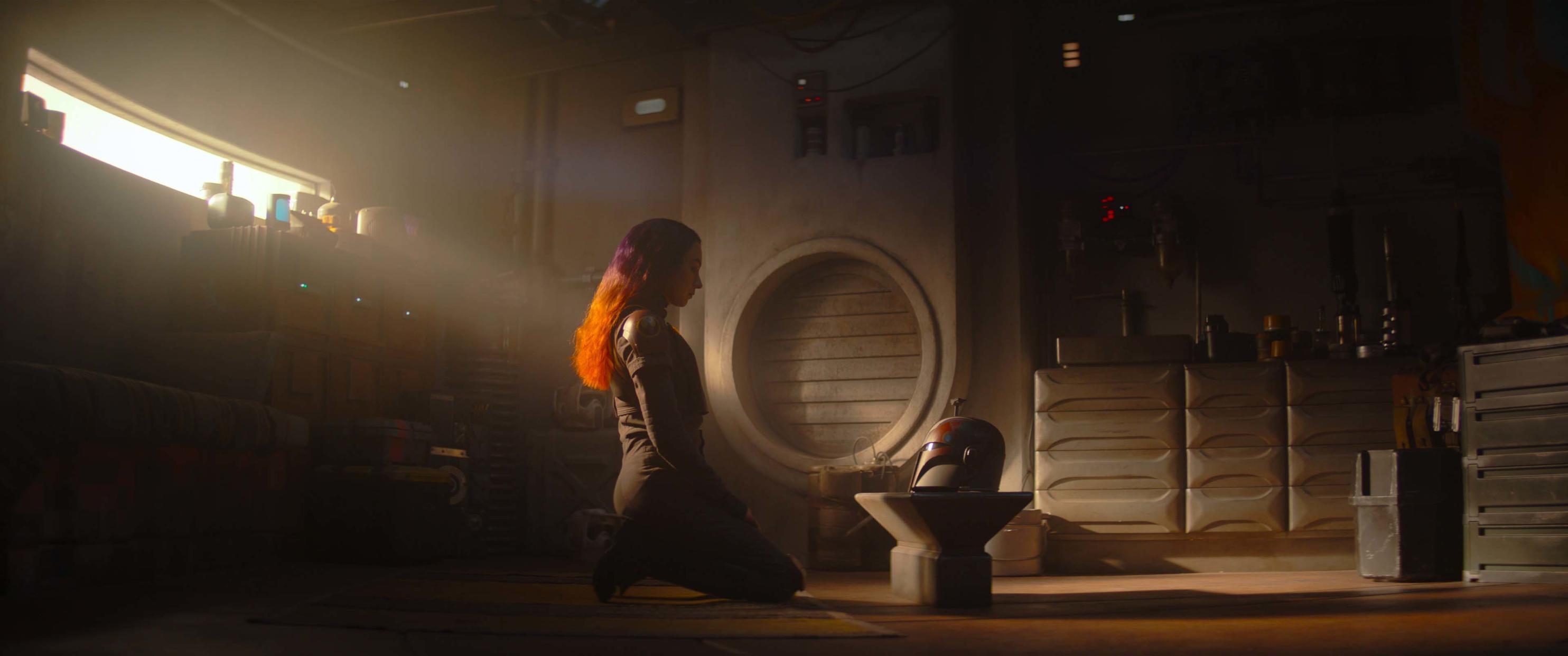 Sabine Wren (Natasha Liu Bordizzo) in Lucasfilm's AHSOKA, exclusively on Disney+. (Lucasfilm)