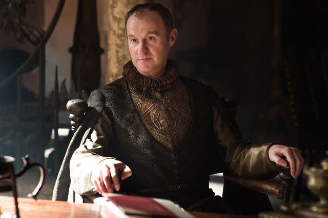 <p>Hbo/Kobal/Shutterstock</p> Mark Gatiss as Tycho Nestoris in 'Game of Thrones'