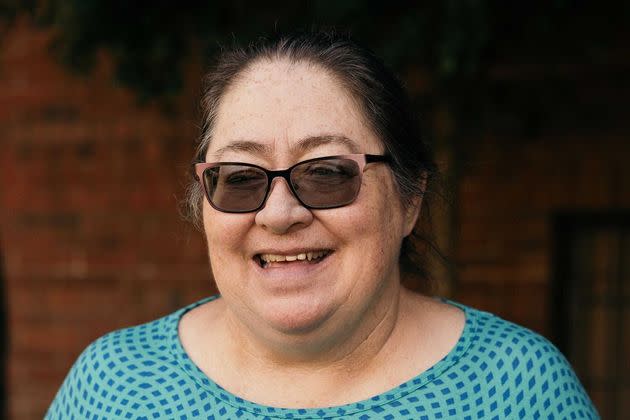 Virginia Medina is a recipient in the Stockton, California, basic income program. She receives $500 a month, no strings attached. Credit: Snap Jackson