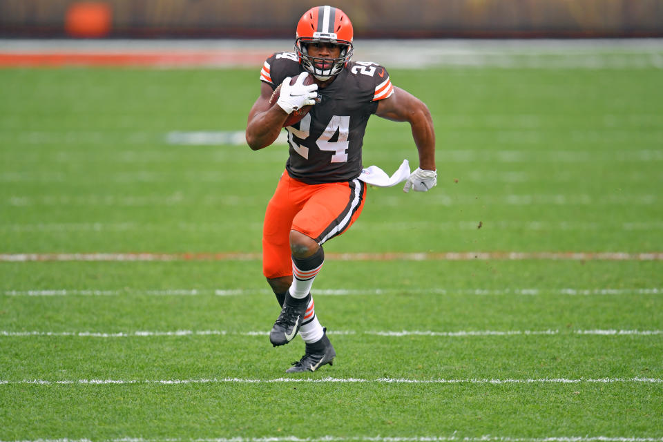 Running back Nick Chubb of the Cleveland Browns