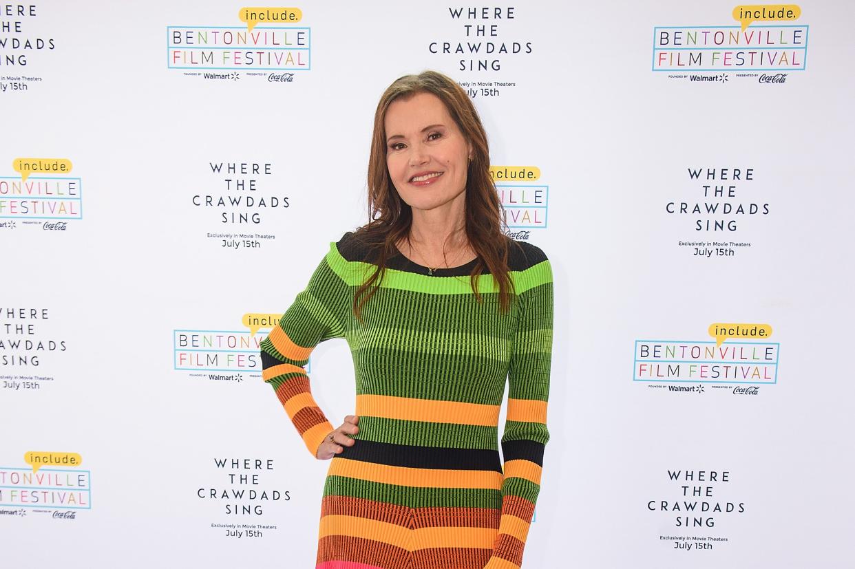 Geena Davis poses for a photo during the "Where the Crawdads Sing" Q&A panel at the Bentonville Film Festival on June 26, 2022 in Bentonville, Arkansas.