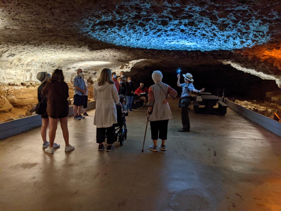 The Snowball Room is part of the Accessible Tour of Mammoth Cave.