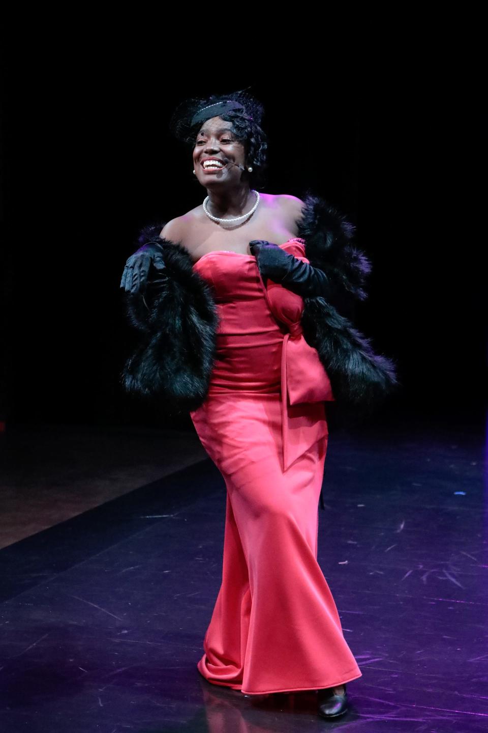Marta McKinnon stars as Miss Adelaide in the Westcoast Black Theatre Troupe production “Guys and Dolls.”