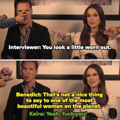 1. During TIFF 2014, Benedict Cumberbatch politely called out an off-camera interviewer for making a remark about his 