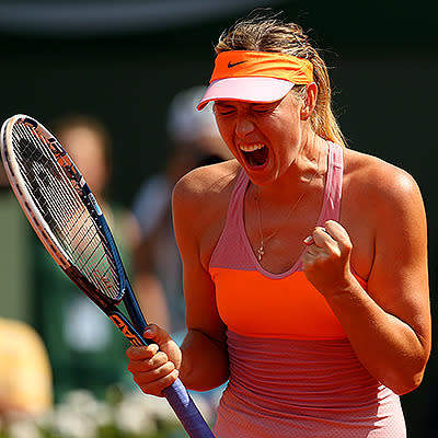 Sharapova is no shrinking violet on the court.