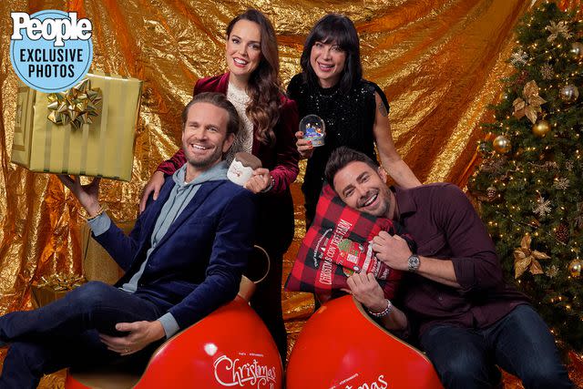 <p>Presley Ann/Shutterstock</p> John Brotherton, Erin Cahill, Catherine Bell and Jonathan Bennett