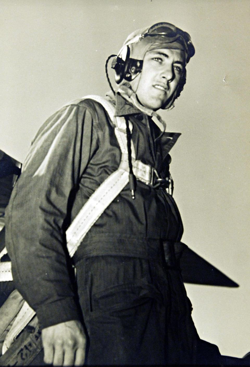 Jack Connell, shown in this undated file photo, was a navigator and bombardier aboard a B-26 Marauder in the Army Air Force's 553rd Squadron, 386th Bombardment Group