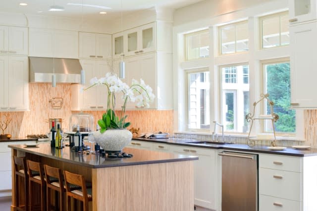 beautiful kitchen in new luxury ...