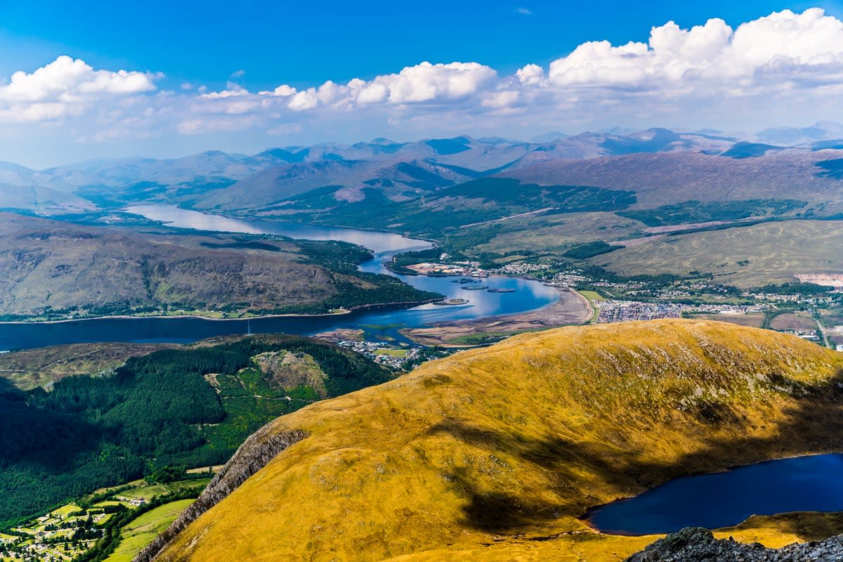 A view of Loch Eil from the slopes of Ben Nevis (Getty Images)