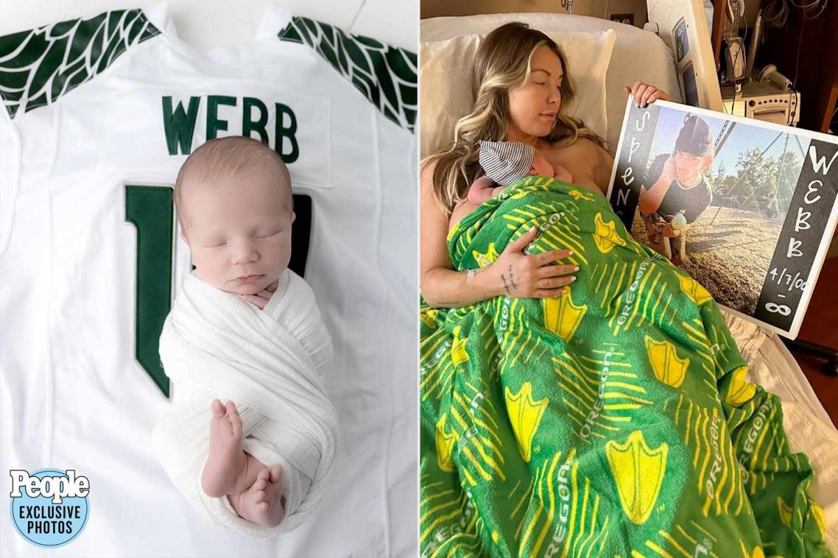 Girlfriend of late Oregon footballer Spencer Webb reveals she's having baby  boy after his death