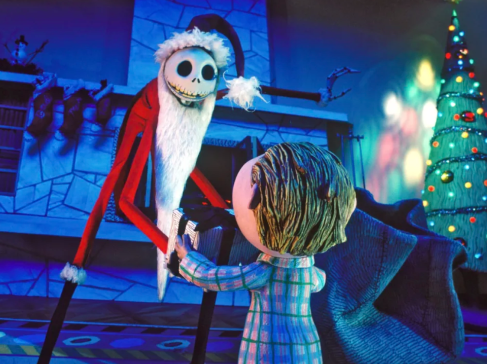 A photo still from The Nightmare Before Christmas. 
