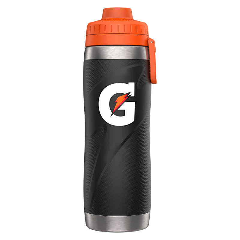 <p>Courtesy of Amazon</p><p>This Gatorade water bottle is the perfect fitness gift for any gym bro, runner, hiker, or recreational athlete on your list. It’s got double-wall vacuum insulation, a non-slip Gator-Skin grip that feels great in hand, an easy-open and close drink-thru cap, and a carrying loop you can clip to your bag. It’s available in four colors (black, green, red, and white) and features the iconic Gatorade Thunderbolt logo. </p><p>[$35; <a href="https://clicks.trx-hub.com/xid/arena_0b263_mensjournal?q=https%3A%2F%2Fwww.amazon.com%2FGatorade-Stainless-Steel-Bottle-Green%2Fdp%2FB087DCR7CC%3FlinkCode%3Dll1%26tag%3Dmj-yahoo-0001-20%26linkId%3D80c7bcc5179a4eb704f9648a8a5ac5d5%26language%3Den_US%26ref_%3Das_li_ss_tl&event_type=click&p=https%3A%2F%2Fwww.mensjournal.com%2Fhealth-fitness%2Fgifts-for-gym-lovers%3Fpartner%3Dyahoo&author=Joe%20Wuebben&item_id=ci02ccaafea000268f&page_type=Article%20Page&partner=yahoo&section=shopping&site_id=cs02b334a3f0002583" rel="nofollow noopener" target="_blank" data-ylk="slk:amazon.com;elm:context_link;itc:0;sec:content-canvas" class="link ">amazon.com</a>]</p>