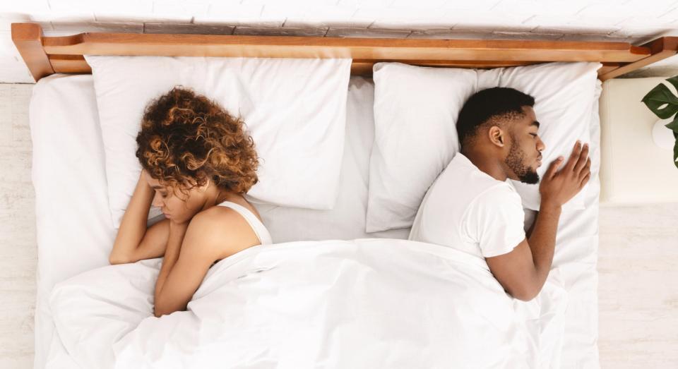 Could sleep with backs to each other on bed