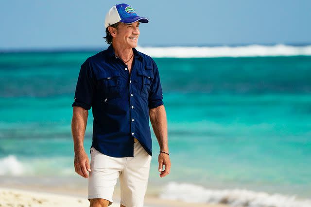 <p>Robert Voets/CBS</p> Jeff Probst on 'Survivor 46'