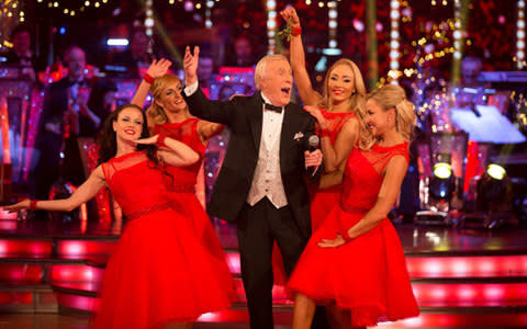 Brucie in his element on Strictly - Credit: Guy Levy