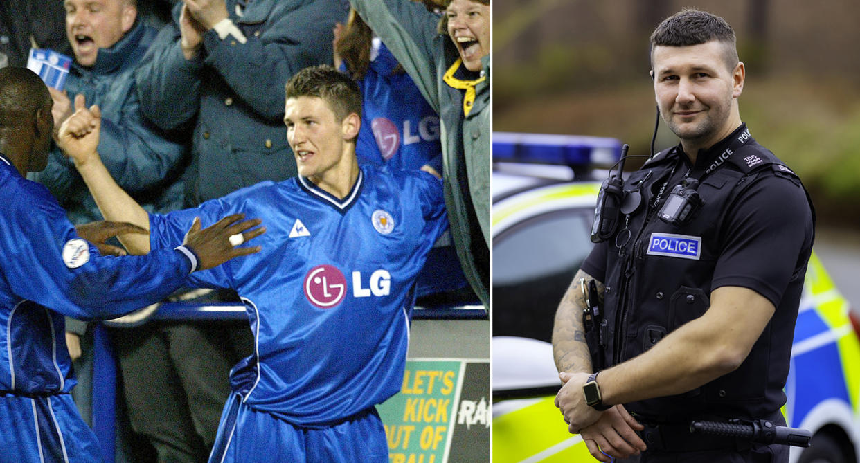Tommy Wright has swapped professional football for a career in the police. (Getty/SWNS)