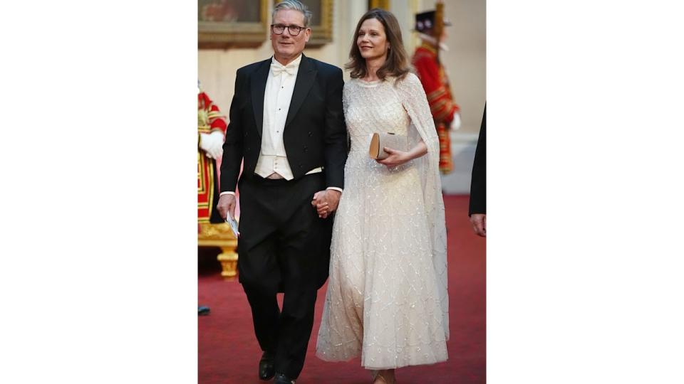  Keir Starmer with his wife Victoria at the State Banquet