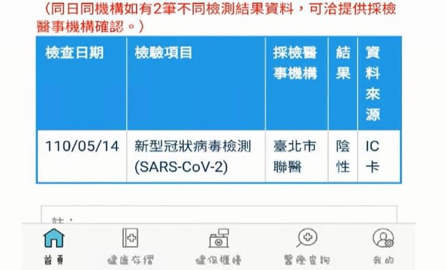 那幾天她有打開健保存摺APP查看，沒有任何資料。（圖／東森新聞）