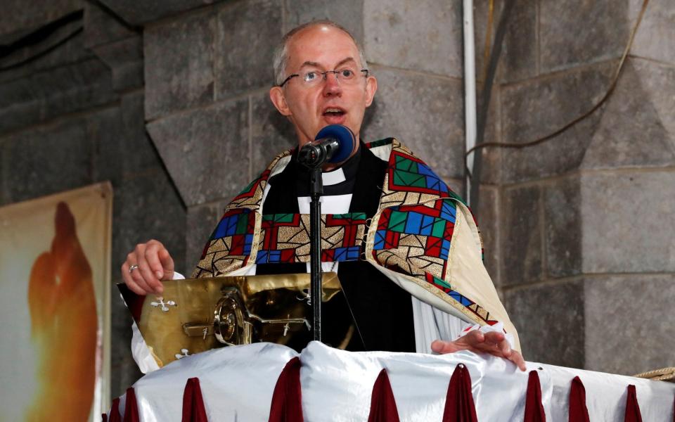 Archbishop of Canterbury Justin Welby claims him and fellow religious leaders were not consulted by the Government before announcing lockdown  - Thomas Mukoya/Reuters