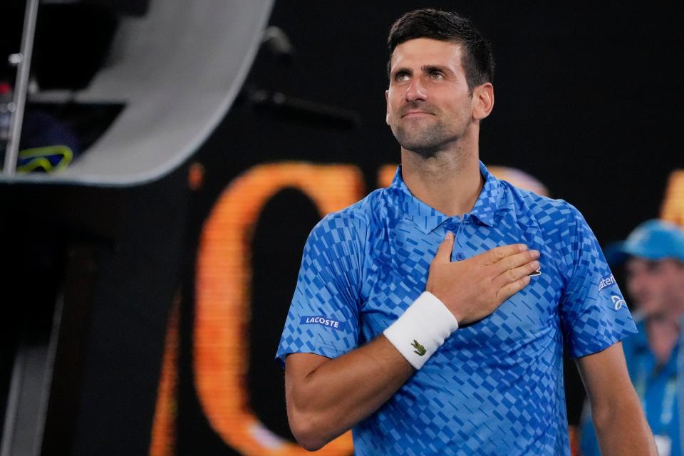 Novak Djokovic was touched by the reception he received (Aaron Favila/AP) (AP)