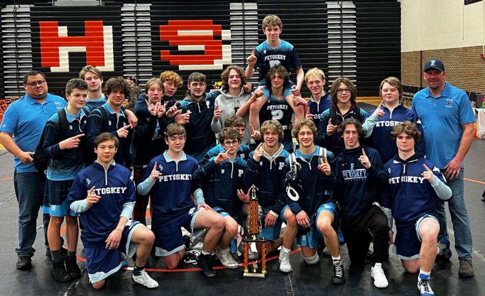 Saturday came with the third tournament title of the season for the Petoskey wrestling team when they traveled to Fenton. The Northmen also had three individuals earn an undefeated day.