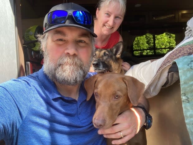 The Bendel family says they can't afford to live in their trailer much longer and need to be able to move into their Nova Scotia home next month. (Robert Bendel - image credit)