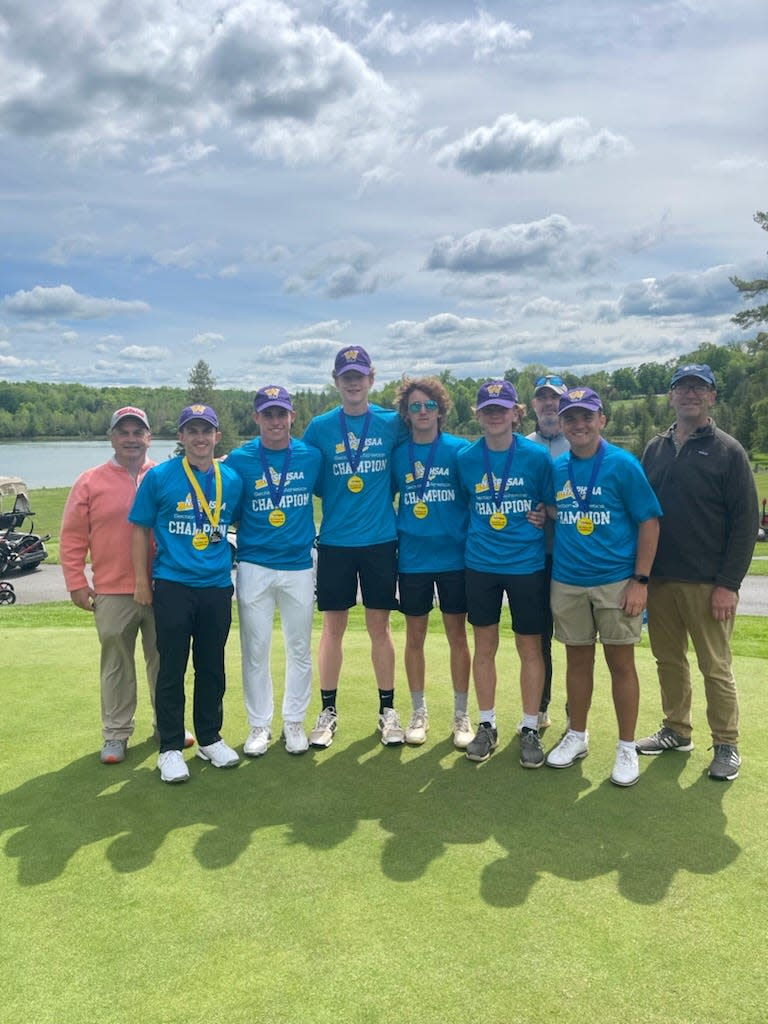 Waterville won the East Division small school Section III title with a 5-man total of 426 at Cedar Lake Club Monday, May 23, 2022.