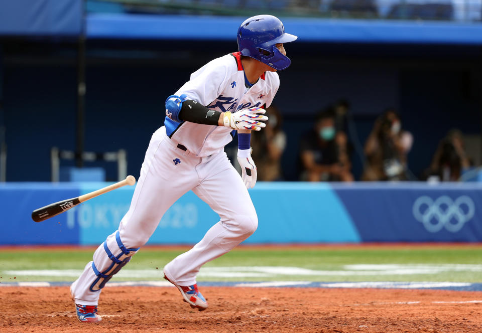 李政厚是韓國隊外野重要成員之一。（Photo by Yuichi Masuda/Getty Images）