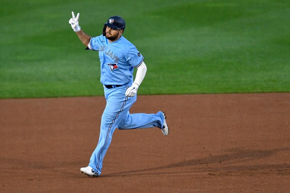 Rowdy Tellez signed with the Blue Jays at age 18 and spent eight years with the organization.