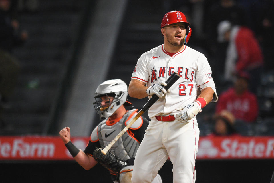 Mike Trout。（MLB Photo by Brian Rothmuller/Icon Sportswire via Getty Images）