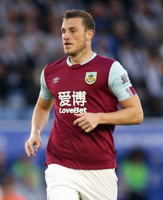 Chris Wood was back for Burnley after injury