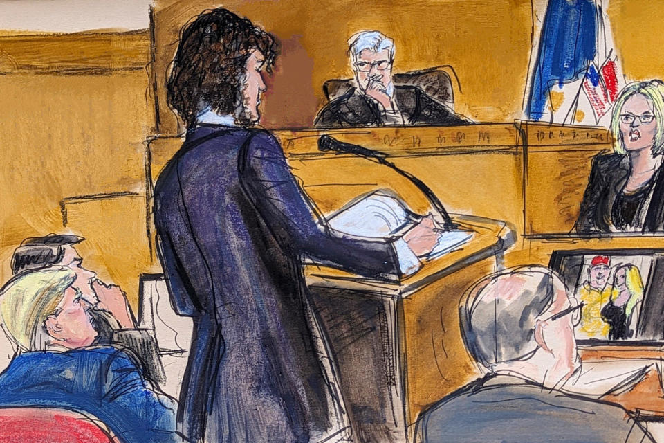 Image: politics political politician hush money trial court sketch (Elizabeth Williams / AP)