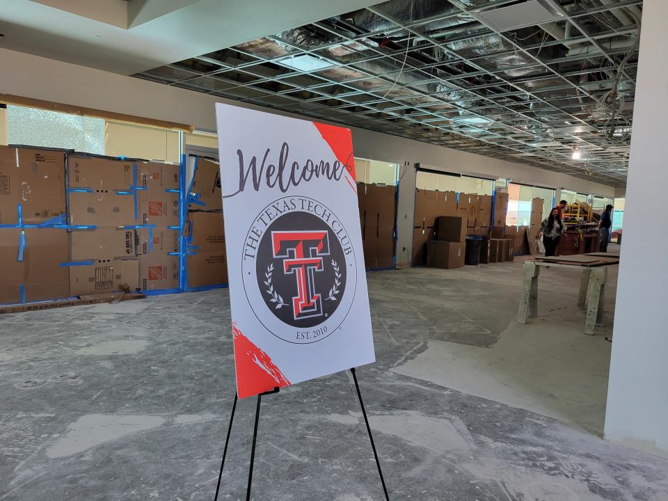 The Texas Tech Club's multi-million dollar renovation is ongoing during a tour on Thursday, June 23, 2022.