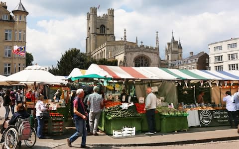 Market Hill in Cambridge - Credit: &nbsp;John Lawrence